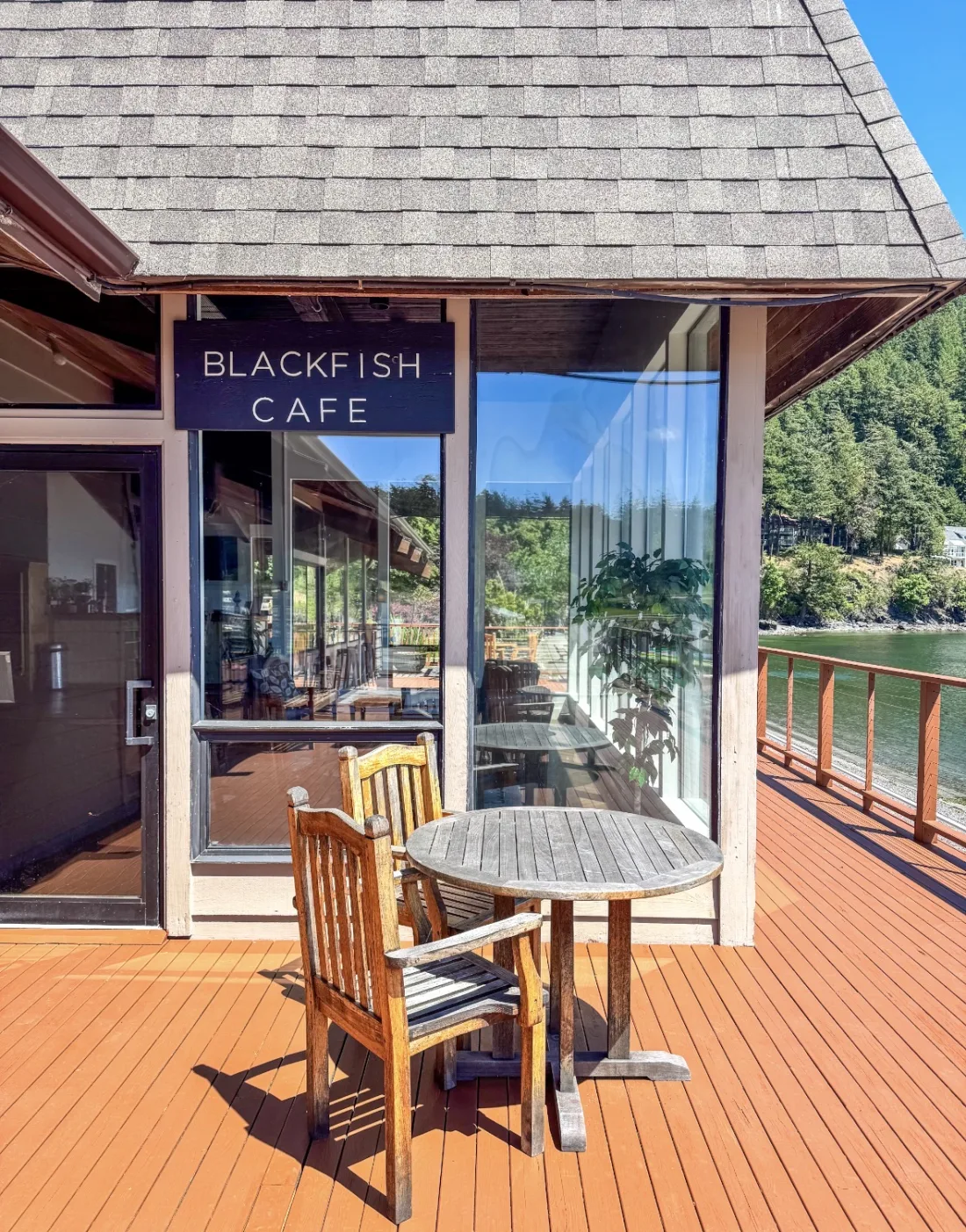 Blackfish Café signage at The Beach House